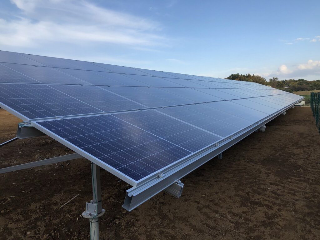 2020年12月施工 茨城県桜川市低圧太陽光発電所 株式会社福章
